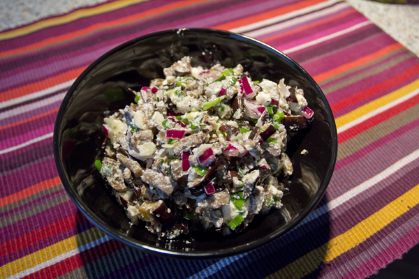 Рецепт салат из баклажанов с фетой