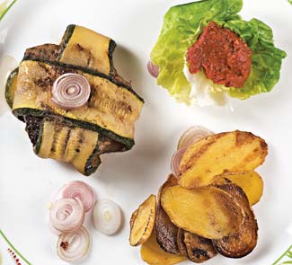 Рецепт барбекю из баранины с овощами Крестики-нолики