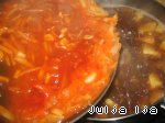 Рецепт постный борщ с грибами, фасолью и краснокочанной капустой