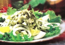Рецепт салат из дичи и овощей со спаржей «Паризьен»