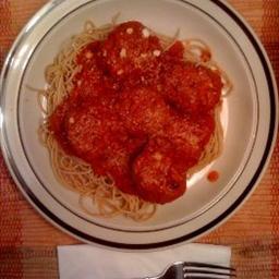 Рецепт спагетти с фрикадельками