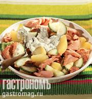 Рецепт салат из горбуши и картофеля