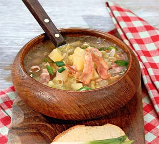 Рецепт суп из картофеля с луком-пореем