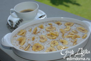 Рецепт рисовая каша с бананами и мускатным орехом