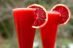 Рецепт романтический коктейль с красным апельсином