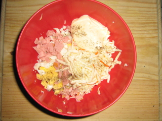 Рецепт кальмар с колбасой (с фото)