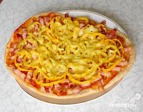Рецепт пицца с колбасой