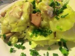 Рецепт салат из картофеля с колбасой
