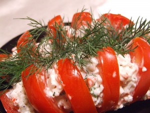 Рецепт салат овощной с крабами