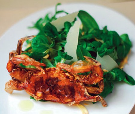 Рецепт салат с щавелем и крабом