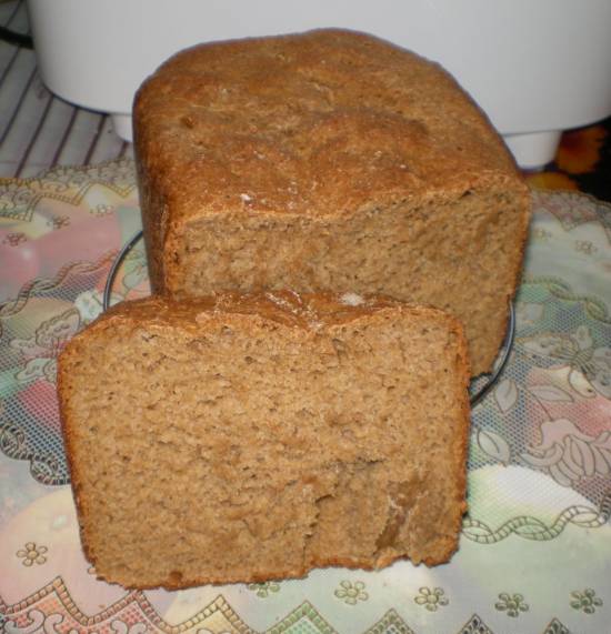 Рецепт panasonic SD-2501. Ржано-пшеничный хлеб на квасе.