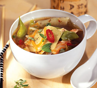 Рецепт куриный суп с лапшой в азиатском стиле