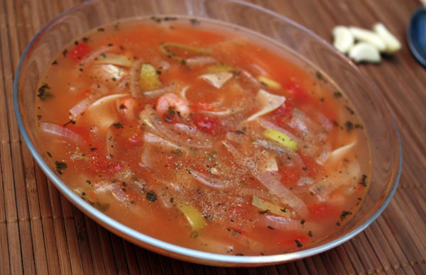 Рецепт томатный суп с лапшой