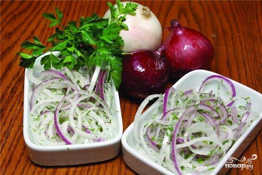 Рецепт салат из лука