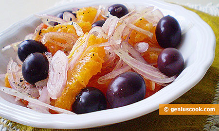 Рецепт сицилийский салат из апельсинов и лука