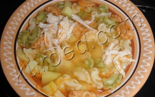 Рецепт быстрый куриный суп с макаронами