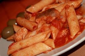 Рецепт макароны (Penne Rigate) с шампиньонами