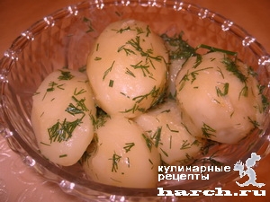 Рецепт картофель молодой с маслом и зеленью