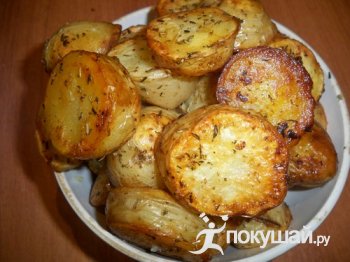 Рецепт картофель запеченный с чесночным маслом