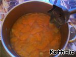 Рецепт суп-пюре из моркови с заправкой из петрушки и чеснока в оливковом масле