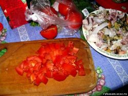 Рецепт томатный суп с морепродуктами и гренками