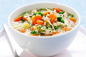 Рецепт куриного супа с ячменем и морковью