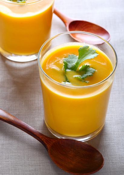 Рецепт суп из моркови с кинзой