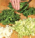 Рецепт наполеон со шпинатом, листьями черемши и капустой