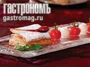 Рецепт торт Наполеон с базиликом и помидорами конфи в специях