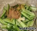 Рецепт огурец с мясом по-корейски