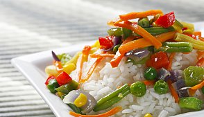 Рецепт рис с овощами