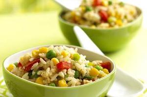 Рецепт риса с овощами и кукурузой