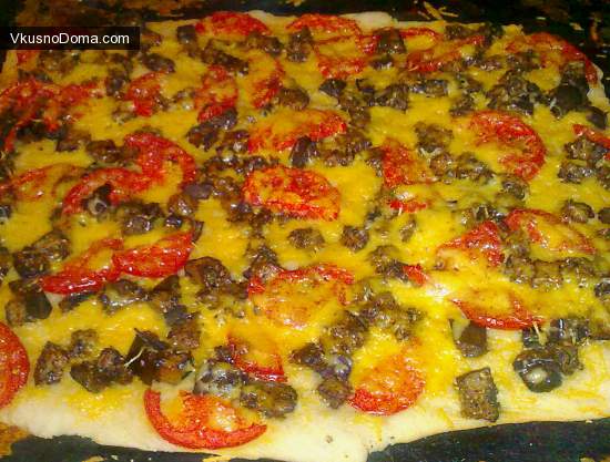 Рецепт пицца с баклажанами