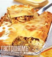 Рецепт пирог с лисичками