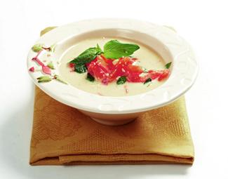 Рецепт сырного супа с помидорами