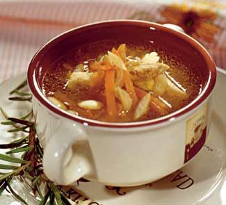 Рецепт куриного супа с миндалем