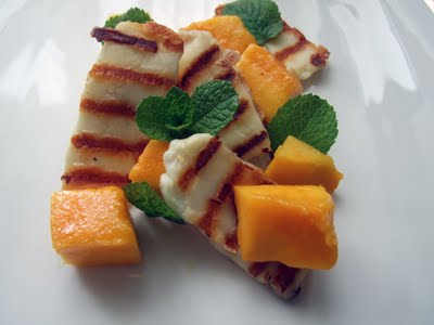 Рецепт - Куриные шашлычки с манго и мятой