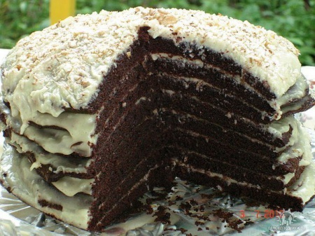 Торт на кефире Ноченька. Рецепт шоколадного торта из кефира "Ноченька" 