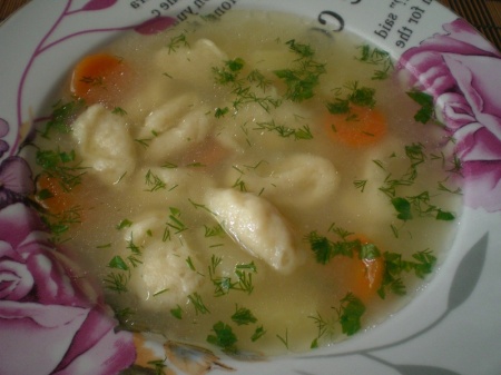 Суп с галушками. Рецепт. Как приготовить традиционное украинское блюдо суп с галушками.
