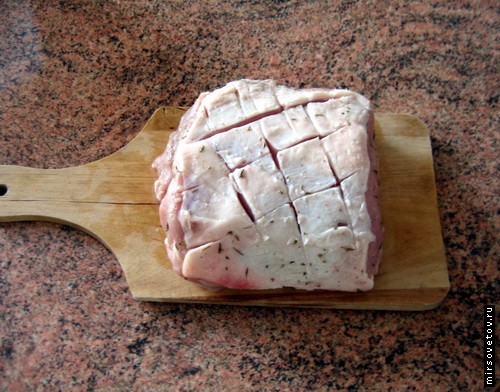 Рецепт свинины, запеченной в фольге