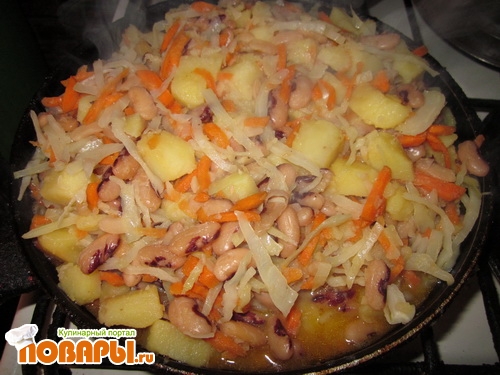Рецепт овощное рагу с фасолью