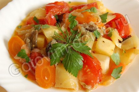 Рецепт рагу из овощей