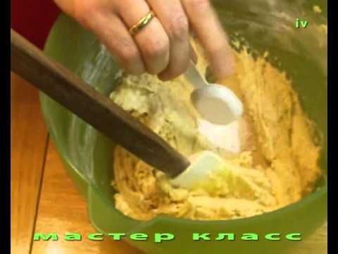Рецепт теста для Имбирного печенья, готовим тесто.avi