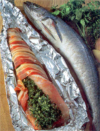 Рецепт рыба в фольге по-бретонски