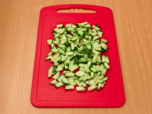 Рецепт салат с запеченной семгой и овощами