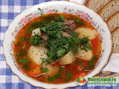 Рецепт суп 'Шурпа' из баранины.