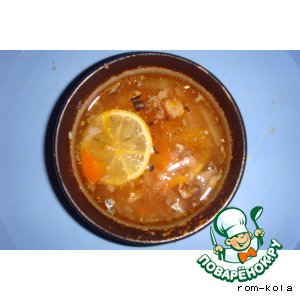 Рецепт суп 'Рыбная солянка'
