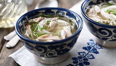 Рецепт куриный суп с рисовой лапшой