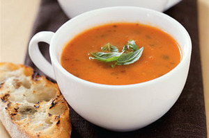 Рецепт томатного крем-супа с базиликом
