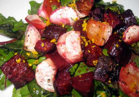 Рецепт салат из репы и свеклы